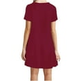 thumbnail image 3 of Tshirt Dress Women Summer Short Sleeve Crewneck Loose Fit Lightweight Casual Mini Dresses T Shirt Dresses for Women, 3 of 6