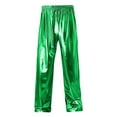 thumbnail image 4 of Rggeeun Mens Pants Men's Shiny Metal Shiny Casual Pants Trousers Pants For Men Comfortable Fashion Classic, 4 of 4