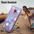 thumbnail image 6 of for Galaxy S9 Case, Floral Pattern Shockproof Protection Phone Cover, Silicone Protector Funda para Samsung S9 Transparent Flexible Sleek Durable Wireless Charging Compatible Case, 6 of 13