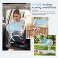 thumbnail image 3 of qolami Portable Stroller Fan, Mini Clip On Fan with 360° Rotate Flexible Tripod, 3 Speeds Battery Operated Personal Small Handheld Fan for Bike Treadmill Travel Camping, 3 of 8