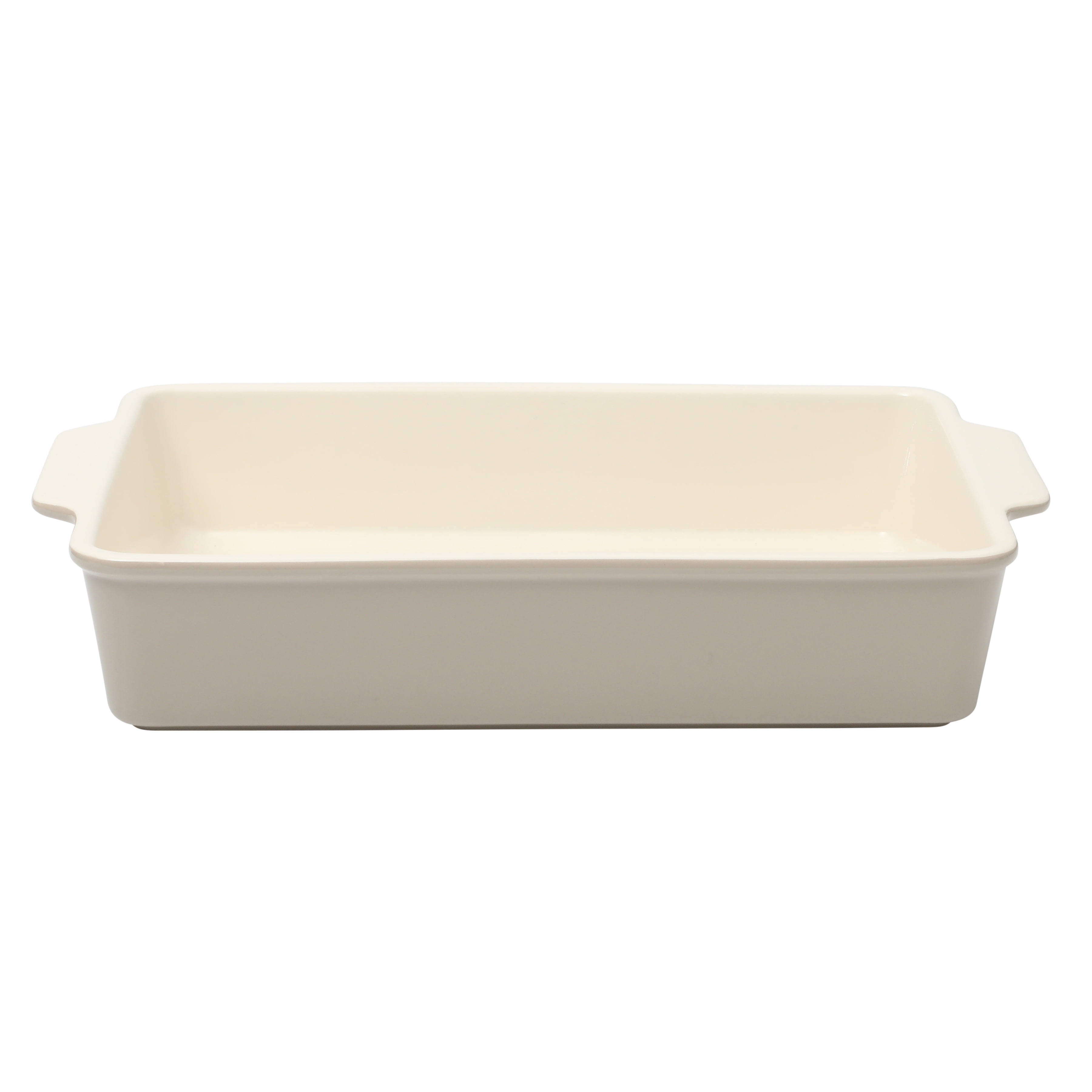Martha Stewart Everyday Tilden 9" x 12" Stoneware Casserole Baker with Lid, Taupe