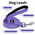 thumbnail image 3 of xianyou-Reflective Dog Collar and Leash Set,Adjustable Neoprene Padded Dog Collars for Puppy, Breathable Nylon Pet Collar for Small Medium Large Dogs(Small,Purple), 3 of 4