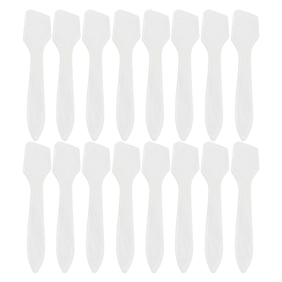 50 espátulas cosméticas DIY, cucharas de plástico para mascarillas, dispensador de crema facial, espátula para mascarillas (palito transparente para mascarillas).