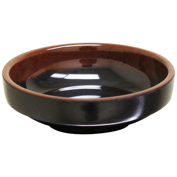 Excellante Tenmoku melamine dinnerware collection 6 oz, 4 1/2" bowl (flat), comes in dozen