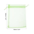 thumbnail image 2 of Uxcell 50Pcs Fruit Protection Bags 7.87x5.9" Nylon Garden Fruit Netting Cover Bags Drawstring Mesh Gift Bags Light Green, 2 of 6