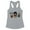 Heather Grey, variant on Scissors Coffee Halloween Tank Top Fitted Racerback Women's Large White