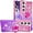 Pink Purple, variant on for Samsung Galaxy S25 Plus (Not S25)/ S24 Plus Quicksand Case with Ring Kickstand, Bling Cute Glitter Flowing Liquid Floating Sparkle Cover for Samsung Galaxy S25 Plus. JB-Green Purple