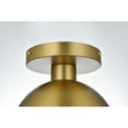 thumbnail image 4 of Living District Eclipse 8 Inch Flush Mount Clear Shade in Chrome, 4 of 9