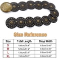 thumbnail image 7 of Zhengup Wide Disc Belt for Women Vintage Leather Hollow Out Round Belt Western Waist Belt, 7 of 7