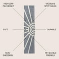 thumbnail image 3 of JONATHAN Y SANDSTONE 2 x 8 Runner Rug, Aelius Scandinavian Abstract Sun Two-Tone - Blue/White, SND101C-28, 3 of 8