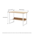 thumbnail image 6 of Zateety Computer desk Desktop  house Simple desk  bedroom desk desk Student home study desk,Home Office Computer Desk with Bookshelf, Wood Computer Desk with Storage Shelves Modern Laptop Table, 6 of 6