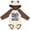 Natural & Brown w Ears, variant on Inktastic Little Brother Worlds Best Boys Long Sleeve Baby Bodysuit