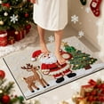 thumbnail image 4 of ToyKingdee Christmas Kitchen Rugs Bathroom Rug Non-Slip Red Door Mat Rugs for Entryway Indoor, Small Washable Throw Soft Bath Mat, Holiday Decor Untra-Thin Carpet, 4 of 6