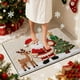 thumbnail image 4 of Felpudo Navideño de Punto para Baño | Felpudo Absorbente Multicolor con Base Antideslizante | Alfombra de Poliéster de Terciopelo Cristal Suave | Decoración Navideña para La Entrada Del Baño y El Sue, 4 of 6