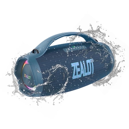 ZEALOT S98 160W Portable Bluetooth Speaker Waterproof Outdoor Subwoofer Blue