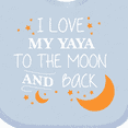 thumbnail image 4 of Inktastic I Love My Yaya to the Moon and Back Boys or Girls Baby Bib, 4 of 4