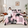 thumbnail image 4 of Castle Fairy Oil Painting Twin Comforter Sets Girls Female,Vintage Watercolor Bedding Set, 4 of 8