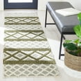 thumbnail image 2 of SAFAVIEH Vermont Chelsea Striped Runner, 2'3" x 8', Ivory/Dark Green, 2 of 8