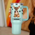 thumbnail image 3 of Chihuahua Gift for Dog Owner,40oz Chihuahua Tumbler with Handle Insulated Reusable Stainless Steel Travel Water Bottle (Color 2), 3 of 6