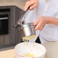 thumbnail image 3 of Hariumiu Ricer for Mashed Potatoes Stainless Steel Potato Press Manual Juicer Potato Masher Professional Kitchen Tool, 3 of 8