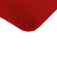 thumbnail image 3 of Jordan Manufacturing Sunbrella 45" x 22" Canvas Logo Red Solid Rectangular Outdoor Chair Cushion with Ties and Hanger Loop, 3 of 11