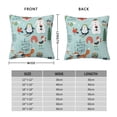 thumbnail image 2 of Pofeuu Christmas Winter Animals Print Double-sided plush pillowcase Square Throw Pillow Covers Pillows Cover for Living Room Bedroom Sofa Couch Cushion Cover（No pillow core）-18"x18", 2 of 7