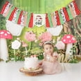 thumbnail image 5 of Mushroom 1st Birthday Decorations Red Mushroom Highchair Banner for Girls Fairy Mushroom Birthday Party Supplies Mushroom 1st Birthday Banner for Spring Summer Garden 1st Birthday Party, 5 of 7