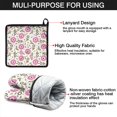 thumbnail image 7 of Pioneer Flower Floral Print Pattern Kitchen Oven Mitt and Pot Holder Sets 2 Pcs for Baking, Cooking and Grilling, Heat Resistant Up To 392 °F, 7 of 7