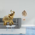 thumbnail image 2 of Estatua De Hoja De Elefante De Resina De Metal, Artesanía Artística, Figura De Animal, Escultura Decorativa Para Estante, Dormitorio, Escritorio, Mesa, Fiesta, Hogar, Adorno Creativo Nórdico, 2 of 8