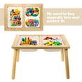 thumbnail image 4 of Sweet Time Kids Activity Table with Storage Bin, Wooden Montessori Toddler Sensory Table for Study, 4 of 9