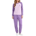 thumbnail image 5 of ITSAME Girls 2 Piece Loungewear Outfit Raglan Sleeve Crewneck Pullover and Pants Warm Sleepwear Set Size 5T, 5 of 6