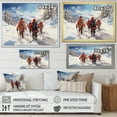 thumbnail image 4 of Designart "Alpine Trek Skiing the Slopes II" Sports Framed Wall Art Decor - Modern White Hiking Entryway Framed Wall Art Print, 4 of 6