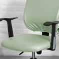 thumbnail image 3 of Split Office Chair Cover Dustproof Waterproof Rotating Chair Cover Stretch Chair Protector Green Seat Cover, 3 of 9