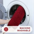 thumbnail image 6 of Buganda Microfiber Bathroom Rugs (20x30, Wine Red) Shaggy Soft and Absorbent, Non Slip, Thick Plush, Machine Washable Bath Mat and Bath Rugs for Bathroom, 6 of 6