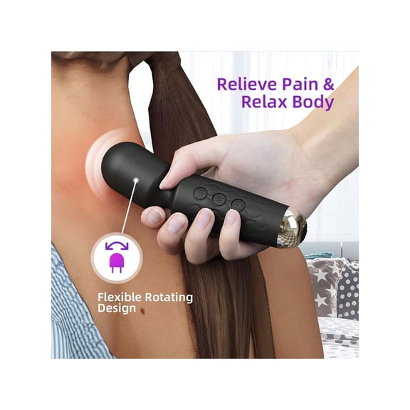 Powerful Big Handheld Electric Back Body Massager Vibrating Massager for Woman Adult Sports Recovery Muscle Aches Pain Shoulder Neck Leg Back Hand Foot Massage Tool