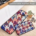 thumbnail image 5 of SKYSONIC 2PCS Chic Geometric Pattern Kitchen Rug and Mat Boho Tribal Floor Runner Rug Anti Fatigue Non Slip Comfort Mat for Doormat Laundry Room Hallway 19.7"x27.6"+19.7"x47.2", 5 of 7