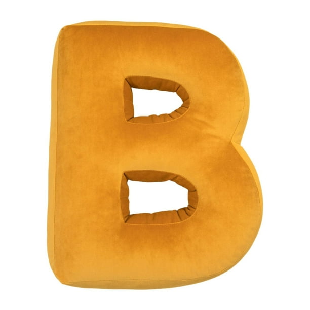 Almohada de peluche con letras para abrazar, para sofá, cama, coche, decoración B Forma
