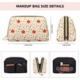 thumbnail image 5 of Naloa A Simple Autumn Leather Makeup Bag for Purse Travel, Portable Small Cosmetic Organizer for Women and Girls, Make up Bag with Zipper, 5 of 8
