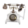 thumbnail image 6 of Antique European Style Old Fashioned Rotary Dial Phone Vintage Handset Telephone Gift White, 6 of 8