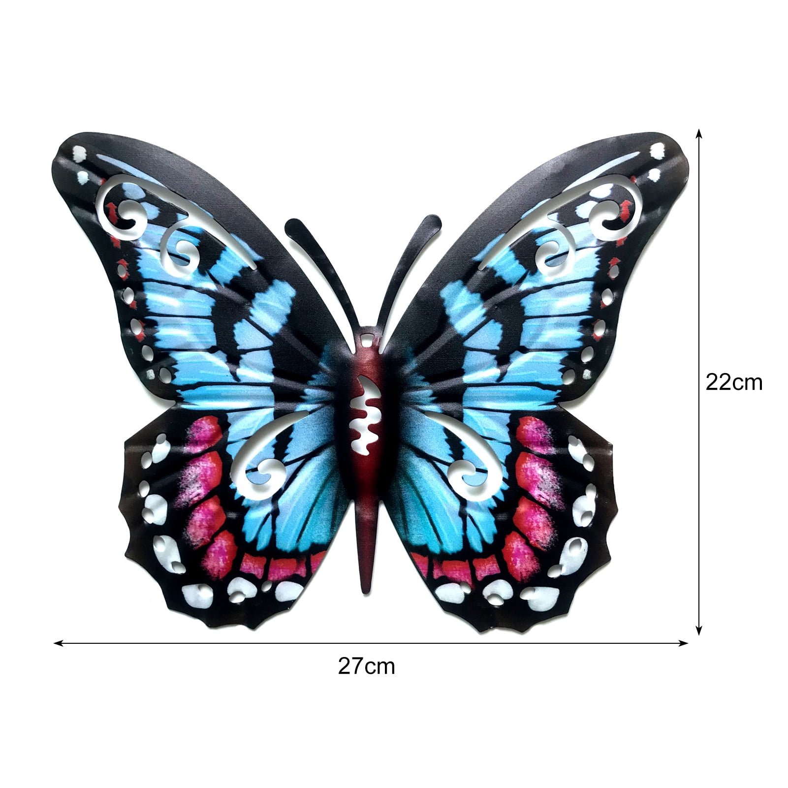 Happy date Butterfly Wall Art, 3D Butterfly Wrought IronWall