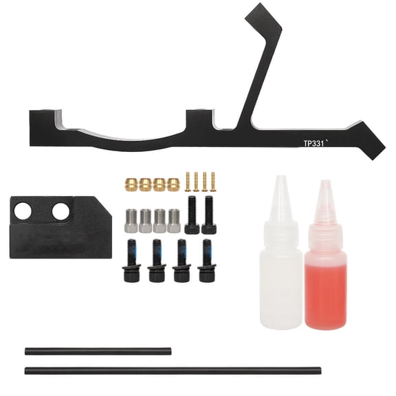 Aluminum Alloys Bike Brake Adapter Post Mount for 203/220mm Disc Rotor, Mountain Bike Conversion Seat Brakes Accessory