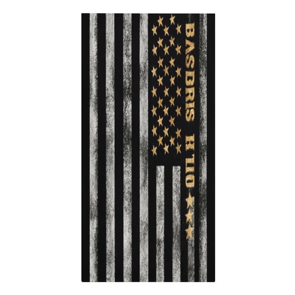 RKSupls American Flag Gold Stars Microfiber Beach Towel Absorbent Compact Towels for Swimming Pool Beach Travel Things for Vacation Essentials Adult Gift,61.4×30.3Inch
