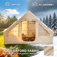 thumbnail image 2 of NEORIVER Inflatable Camping Tent with Skylight & Stove Jack – 420D Oxford Waterproof, Easy Setup Blow Up Tent with Pump, Storage Bag, Glamping Air Cabin for 4-6 Adults, 2 of 9