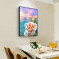 thumbnail image 4 of Cuadros Decorativos Kit de imagen de dibujo 5D, habitación de bricolaje, taladro redondo completo, flores en el mar, pintura de diamantes Likrtyny embutido en tela, 4 of 9