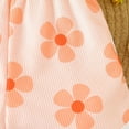 thumbnail image 5 of Toddler Girls Jumpsuit Summer Sleeveless Cartoon Flower Printed Outwear Adorable Rompers Size 3 Y-4 Y, 5 of 5