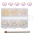 thumbnail image 4 of 1 Box of Resin Flatback Rhinestones Manicure Rhinestones DIY Rhinestones for Crafts, 4 of 8