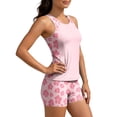 thumbnail image 5 of BiZtdJrK Womens Athletic Swimsuits Lightweight Surfing Bathing Suits Hawaiian Print Sleeveless Tank Tops with Shorts 2 Piece Tankini Sets Multicolor XXL, 5 of 9
