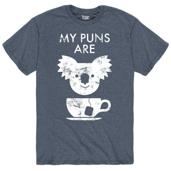 Instant Message - My Puns Are Koala Tea - Men's Short Sleeve Graphic T-Shirt