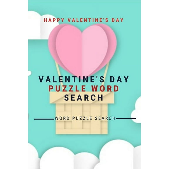Happy Valentine's Day Valentine's Day puzzle Word Search Word puzzle Search, (Paperback)