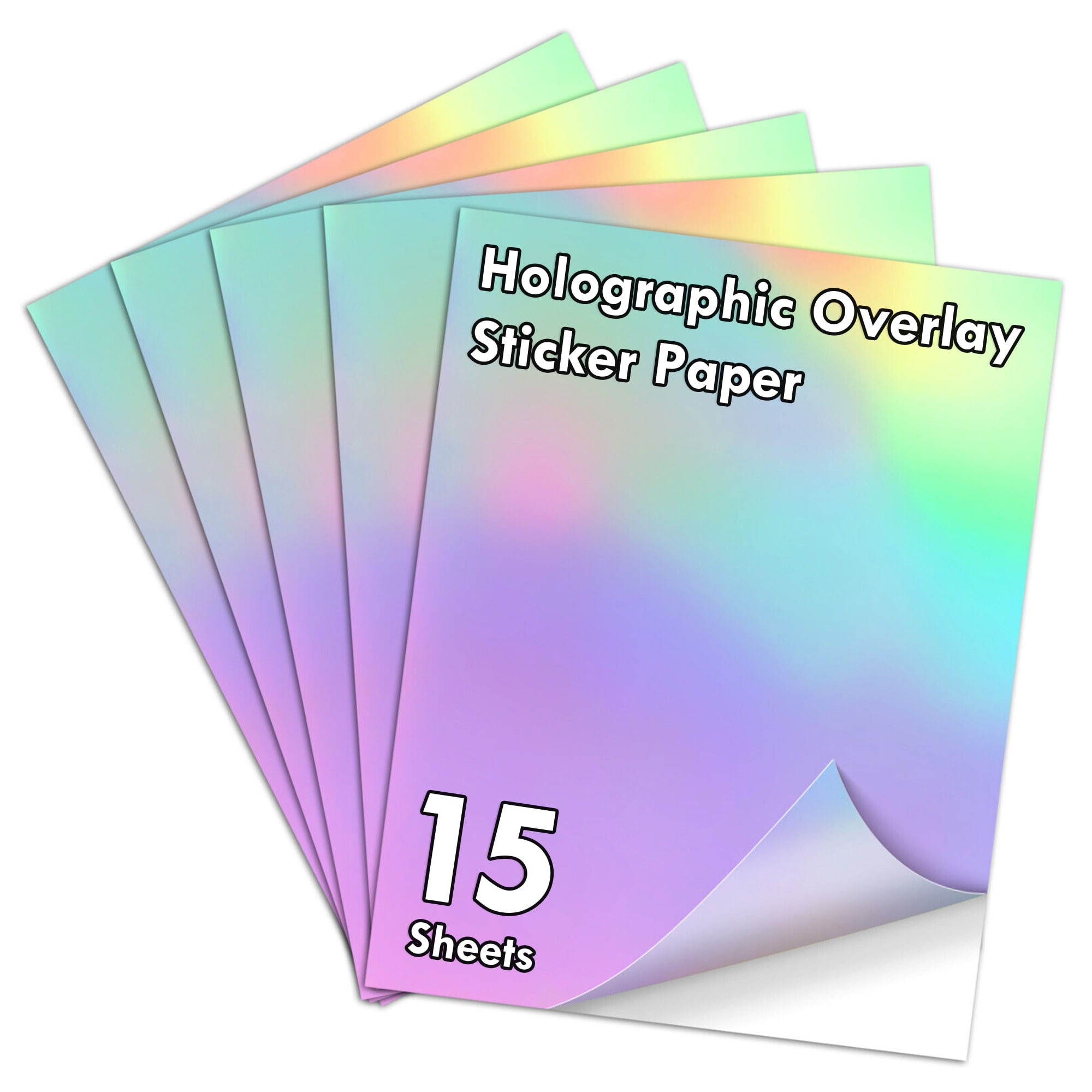Koala Holographic Sticker Paper Clear RAINBOW Holographic Overlay